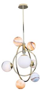 MAXLIGHT MAXLIGHT P0378 - Żyrandol na drążku COSMOS 7xG9/40W/230V złoty MA0092