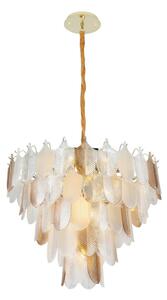 MAXLIGHT MAXLIGHT P0418 - Żyrandol na łańcuchu ARWENA 15xE14/40W/230V śr. 80 cm złoty MA0091