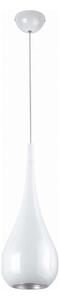 MAXLIGHT MAXLIGHT P0235 - Żyrandol na lince DROP 1xE27/40W/230V śr. 20 cm biały MA0094