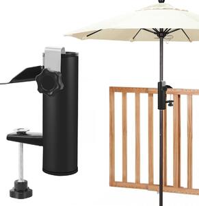 Uchwyt na parasol balkonowy - Metal ocynkowany - 19-38 mm - Do balustrady, tarasu lub stołu