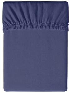 Prześcieradło z jerseyu granatowe 90 x 200 cm