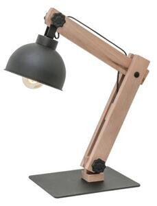 Lampa loftowa z drewnianą podstawą OSLO