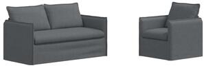 ModuÅowa kanapa nowoczesna w kolorze ciemnoszarym z ergonomicznym designem