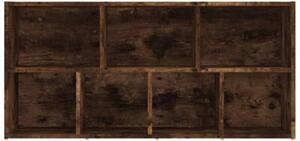 Regał na książki, przydymiony dąb, 50x25x106 cm