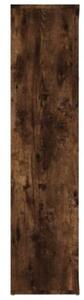 Regał na książki, przydymiony dąb, 50x25x106 cm