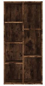 Regał na książki, przydymiony dąb, 50x25x106 cm