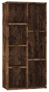 Regał na książki, przydymiony dąb, 50x25x106 cm