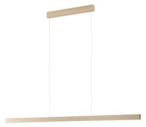 Lampa Wisząca Lucande, Mylosh, ściemnialny, złoty | mosiężny, jadalnia, aluminium, nowoczesny