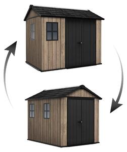 Domek ogrodowy Keter Apex 7,5 x 9 Ashwood, z podłogą