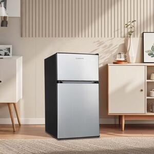 Lodówka MANTA MM545DSL 86.2cm Srebrno-czarna