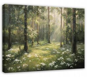 Obraz Na Płótnie Las Zielony Do Sypialni Salonu 120x80