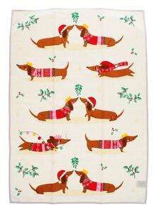 Bawełniana ścierka 70x50 cm Festive Sausage Dog – Rex London
