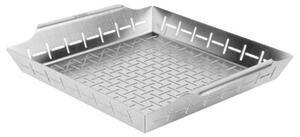 Koszyk do grillowania stalowy perforowany 34,5x30x5 cm
