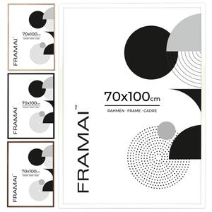 Biała ramka na zdjęcia w rozmiarze 70x100 cm FRAMAI®