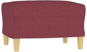 Sofa 3-osobowa z podnÃ³Å¼kiem winna czerwieÅ 180 cm, tkaninÄ