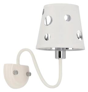 Biały metalowy kinkiet ścienny - D218 P0-S30