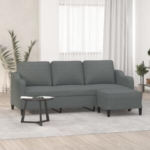 Sofa 3-osobowa z podnÃ³Å¼kiem, ciemnoszary, 180 cm, tkaninÄ