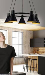 Candellux More lampa wisząca 5x40W czarny mat 35-71163