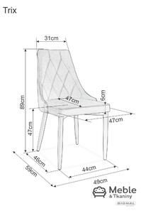 Signal Meble Krzesło Trix Nowoczesny/Awangardowy Salon/Biuro/Pracownia Beżowy