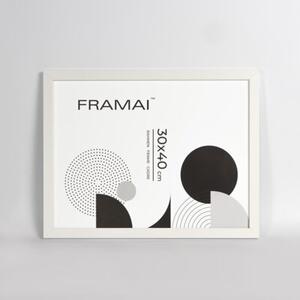 Biała ramka na zdjęcia w rozmiarze 30x40 cm FRAMAI®
