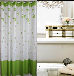 Aqualine zasłona prysznicowa 180x180 cm poliester biała/wzór 16477