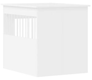 Kojec dla psa, biały, 64,5x80x71 cm, materiał drewnopochodny