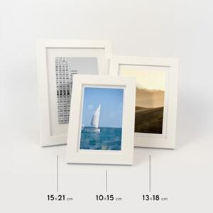 Biała ramka na zdjęcia w rozmiarze 10x15 cm FRAMAI®