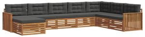 Zestaw mebli ogrodowych z litego drewna akacjowego - nowoczesny i elegancki design