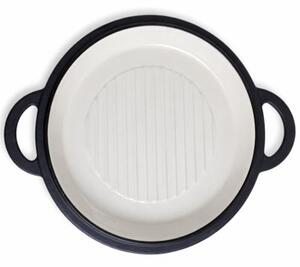 Kociołek żeliwny garnek na ognisko 2w1 emaliowany 12L grill ROSSNER