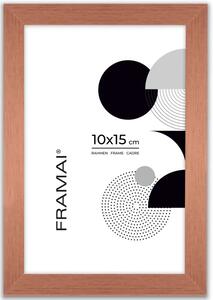 Ramka na zdjęcia 10x15 cm rama MDF ramki do zdjęć 15x10 cm kolor miedziany FRAMAI®