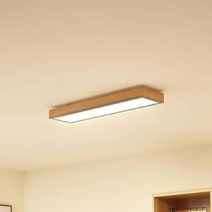 Lampa sufitowa LED Laviona Lindby, możliwość ściemniania, jasne drewno, salon / jadalnia, drewno, nowoczesny