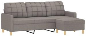Sofa 3-osobowa z podnÃ³Å¼kiem, taupe, 180 cm, tkaninÄ