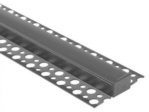 Profil do taśm LED GNS02 natynkowy czarny + klosz czarny 2m Ecolight