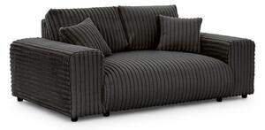 Ciemnoszara sztruksowa sofa 178 cm Justin – Ropez