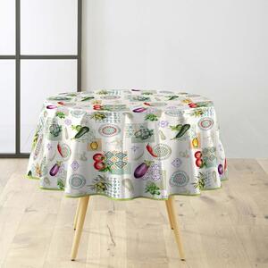 Obrus zmywalny z PCV ø 160 cm Vegetalia – douceur d'intérieur