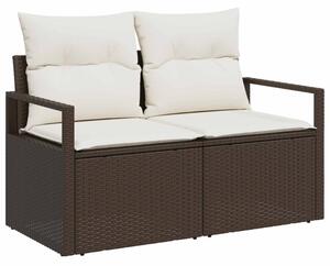 Sofa ogrodowa z poduszką 120 x 62 x 69 cm polirattan