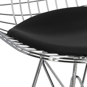Krzesło Net czarne metalowe