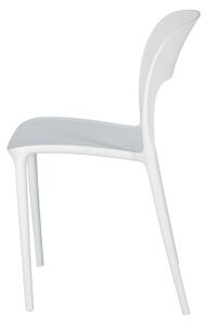 Krzesło Flexi białe z tworzywa