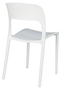 Krzesło Flexi białe z tworzywa