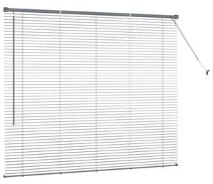 Nowoczesne żaluzje weneckie ciemnoszare z aluminium 130 x 155 cm
