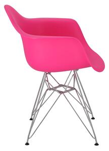 Krzesło P018 PP różowe