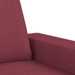 Sofa 2-osobowa, winna czerwieÅ, 120 cm, tapicerowana tkaninÄ