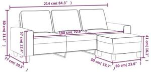 Sofa 3-osobowa z podnÃ³Å¼kiem winna czerwieÅ 180 cm, tkaninÄ