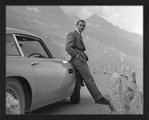 Oprawiony druk cyfrowy Sean Connery (James Bond)