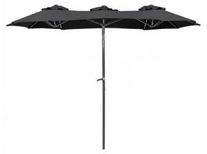 Linder Exclusiv Parasol ogrodowy 300x150x220 cm Ciemnoszary