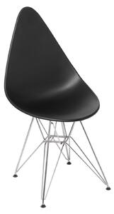 Krzesło Rush DSR czarne z tworzywa