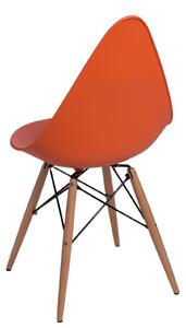 Krzesło Rush DSW pomarańczowe z tworzywa