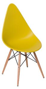 Krzesło Rush DSW żółte z tworzywa