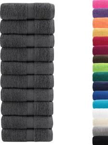 Ręczniki toaletowe premium, solund 10 szt. antracyt 30x30cm 600 g/m²