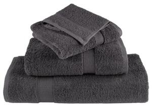 Ręczniki premium, solund, 50 szt., antracytowe, 15x21 cm, 600 g/m²